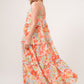And The Why Floral Ruffled Tiered Maxi Cami Dress